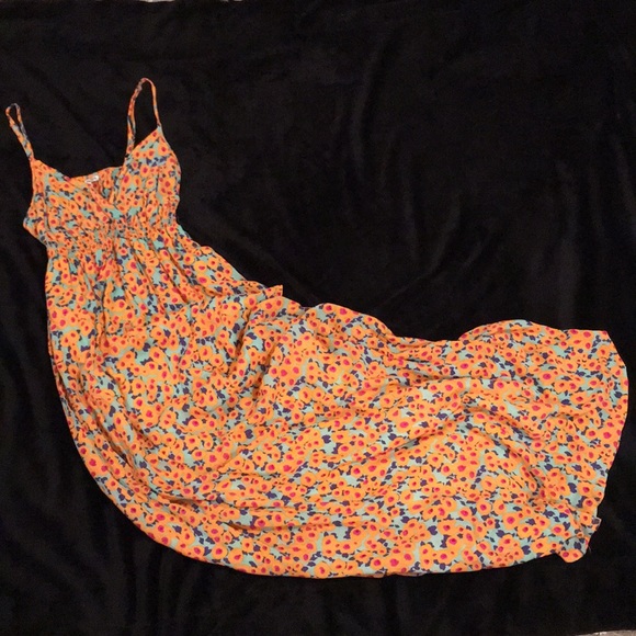 Splendid Watercolor Floral Maxi Dress Sz M - Picture 3 of 7